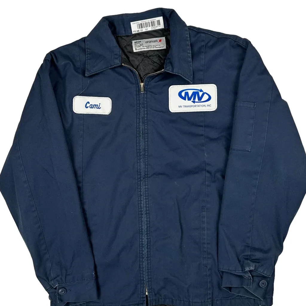 Mv Transportation, Inc. Aramark Workweaar Jacket - Medium Navy Polyester Blend - Image 4