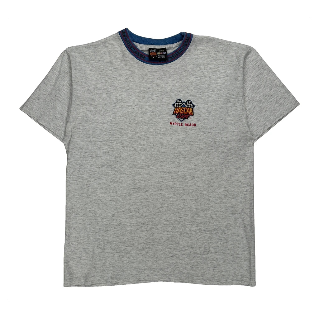 Myrtle Beach Nascar T-Shirt - Large Grey Cotton