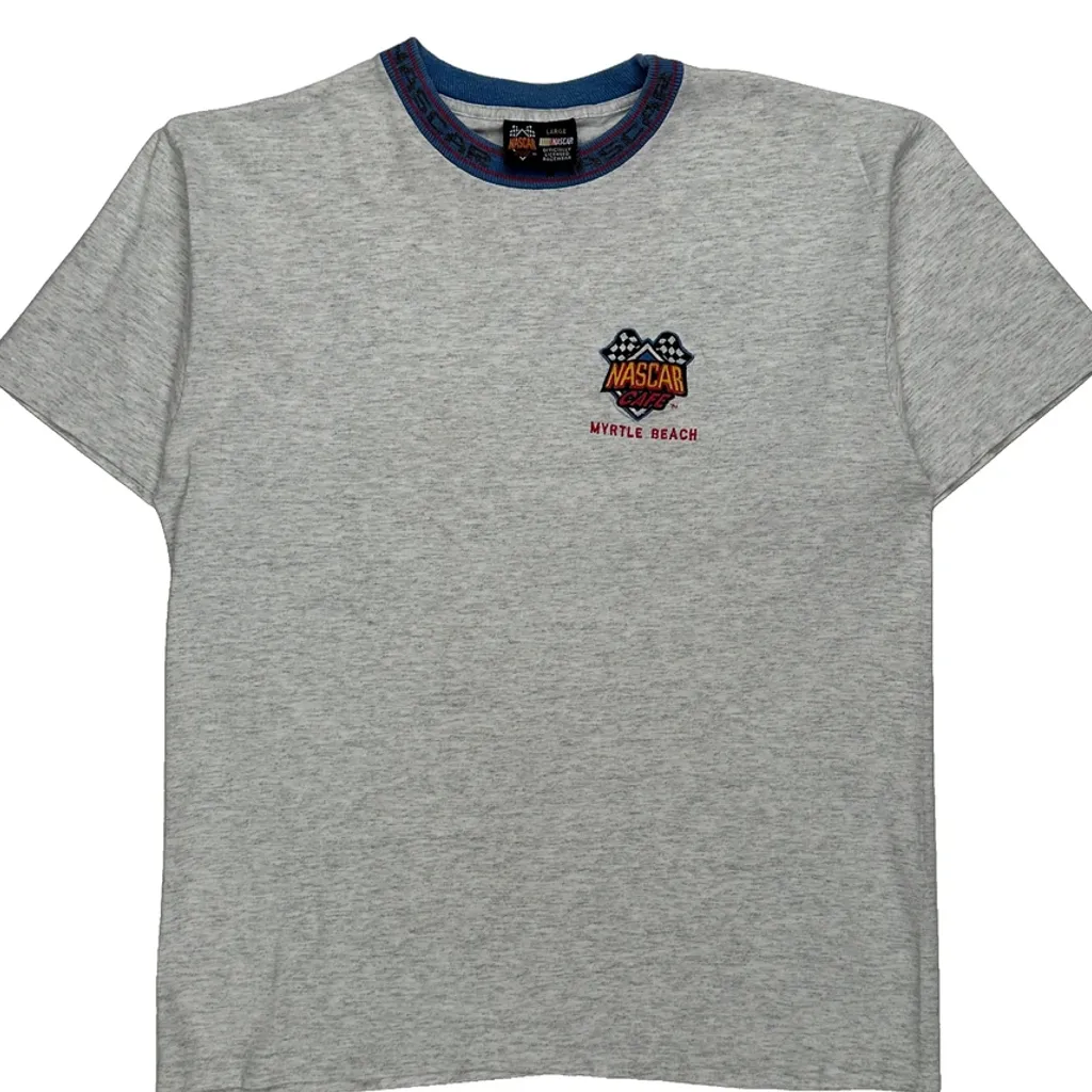 Myrtle Beach Nascar T-Shirt - Large Grey Cotton - Image 4