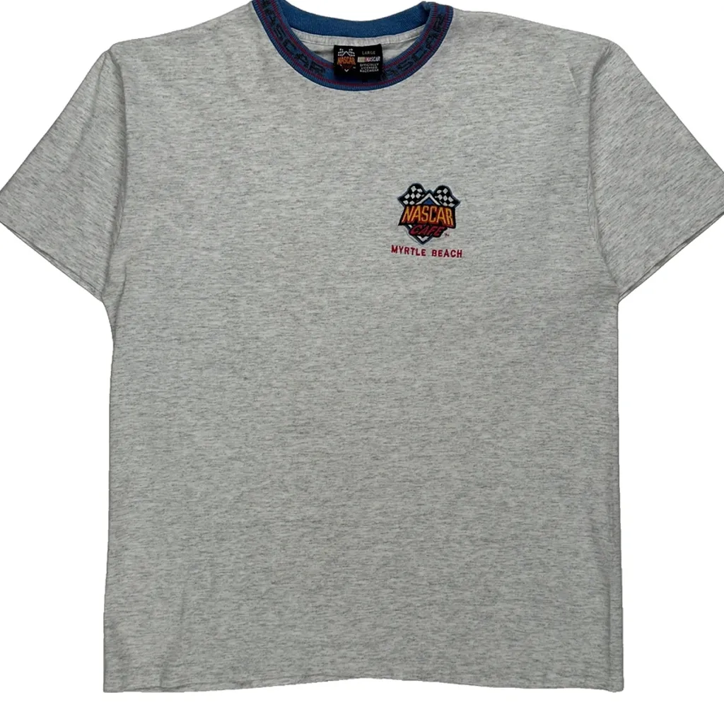 Myrtle Beach Nascar T-Shirt - Large Grey Cotton - Image 5