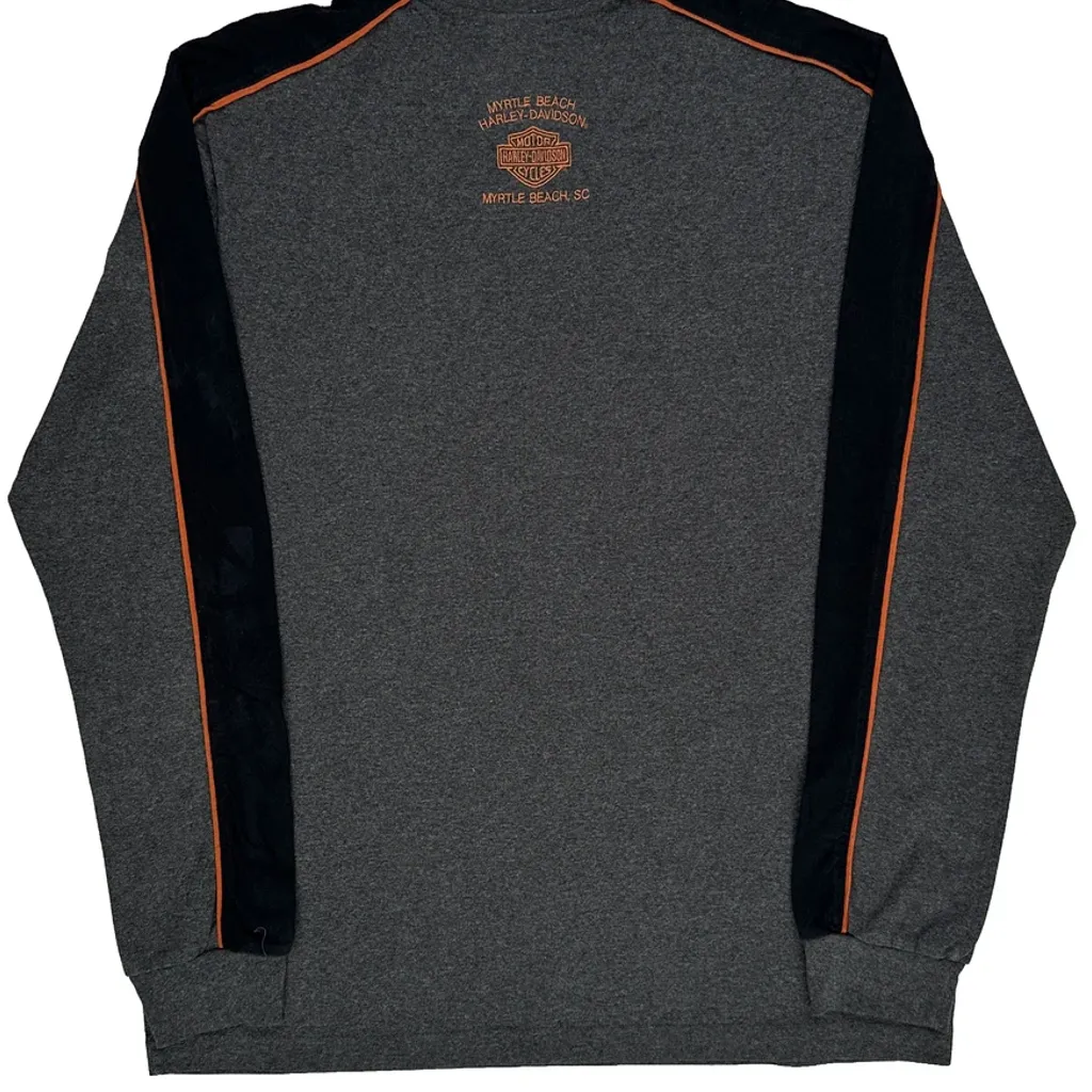 Myrtle Beach Sc Harley Davidson Long Sleeve T-Shirt - XL Grey Cotton - Image 7