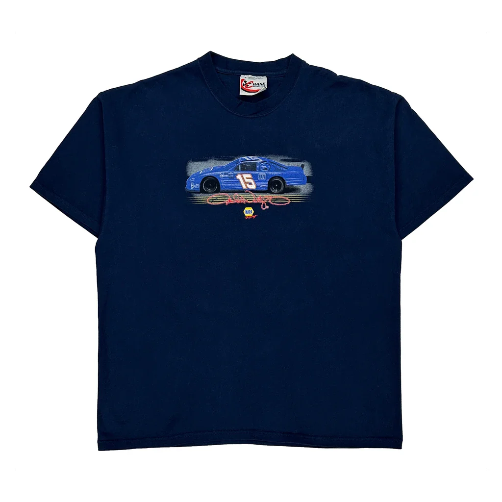 Napa Racing Chase Authentics Nascar T-Shirt - Large Blue Cotton