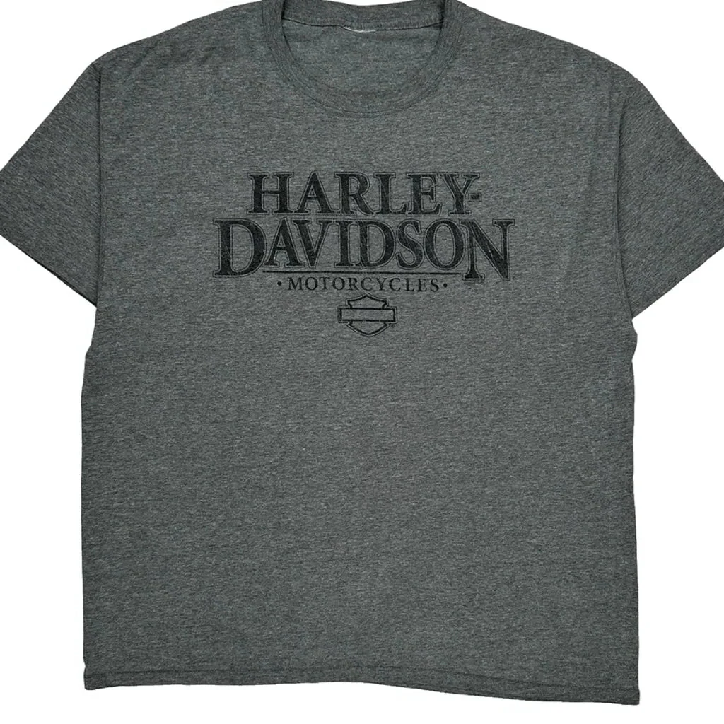Napoleon Ohio Harley Davidson Graphic T-Shirt - XL Grey Cotton - Image 4