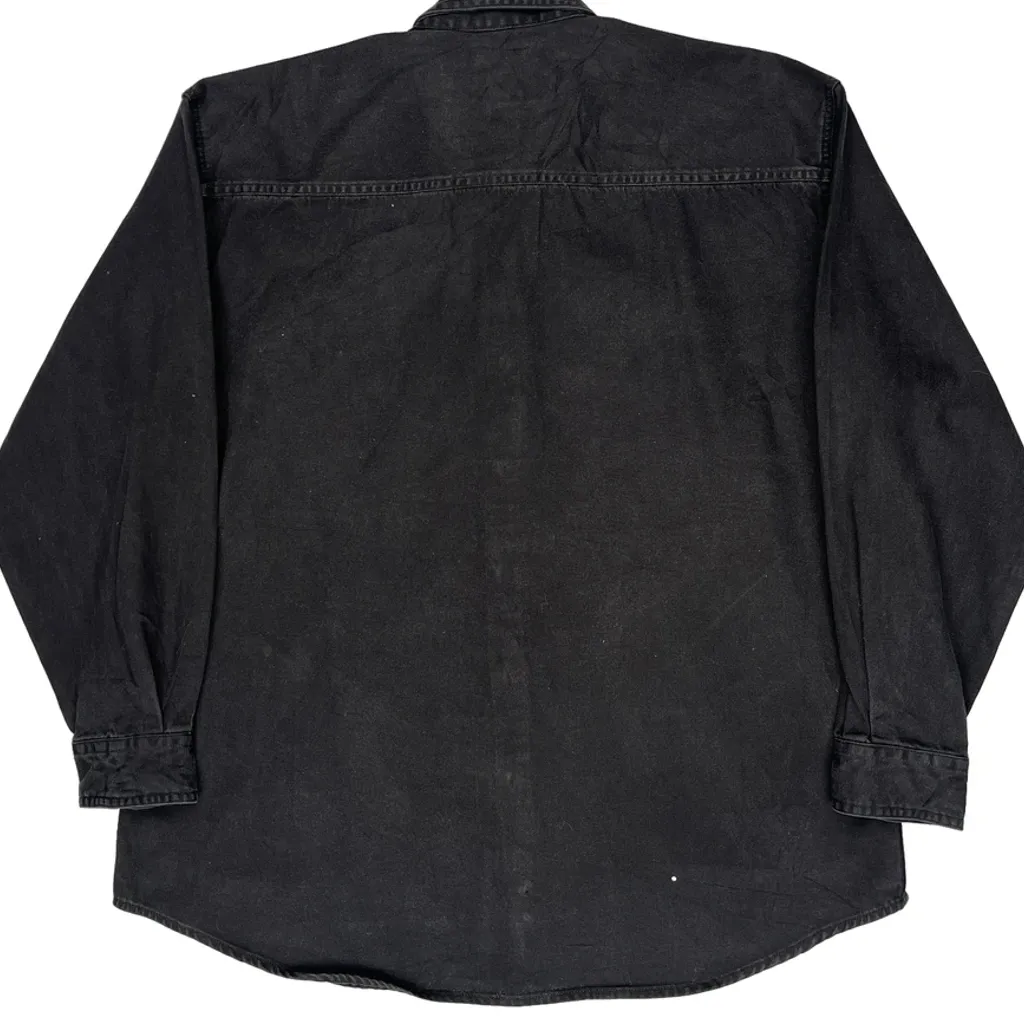 Nasa Patch Lee Denim Shirt - Large Black Cotton - Image 7