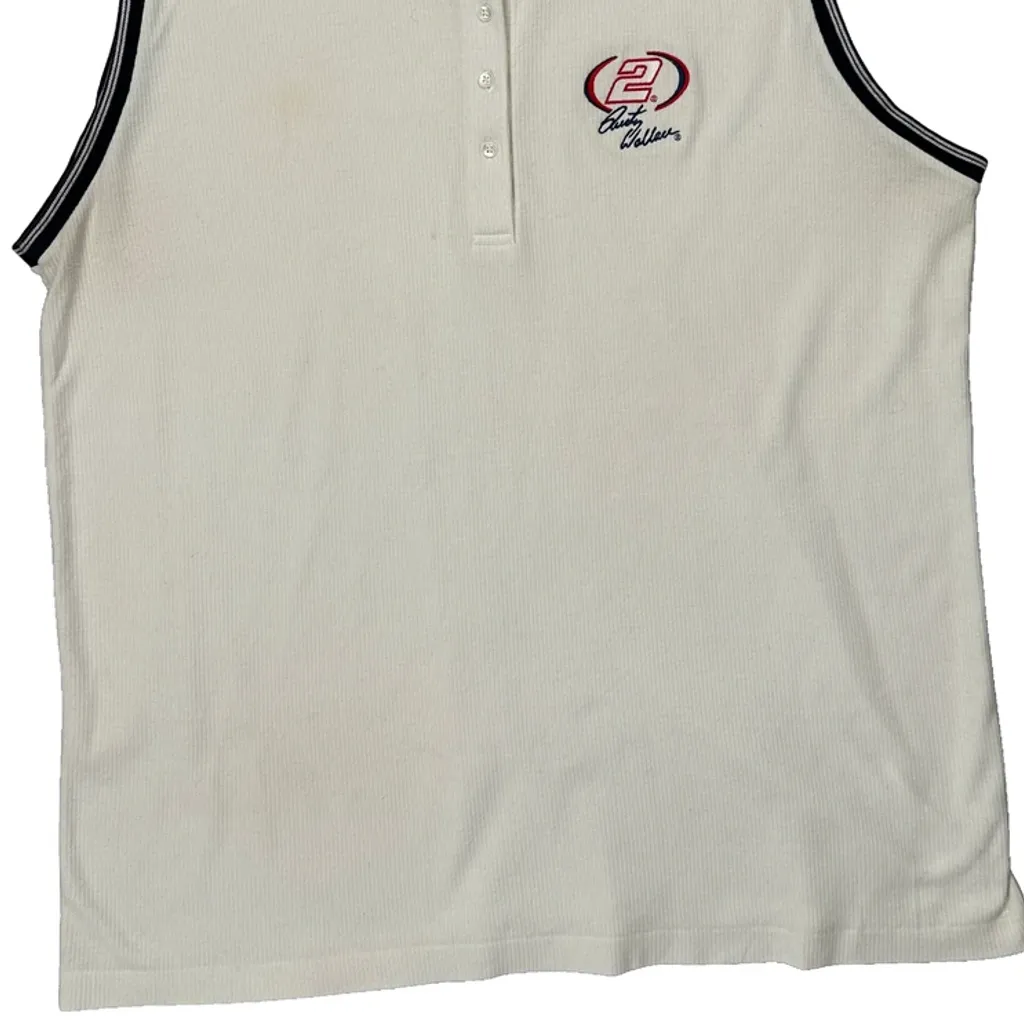 Nascar Chase Authentics Nascar Polo Shirt - 2XL White Cotton - Image 4
