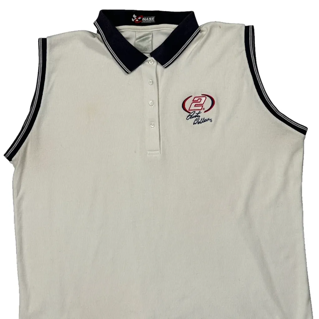 Nascar Chase Authentics Nascar Polo Shirt - 2XL White Cotton - Image 5