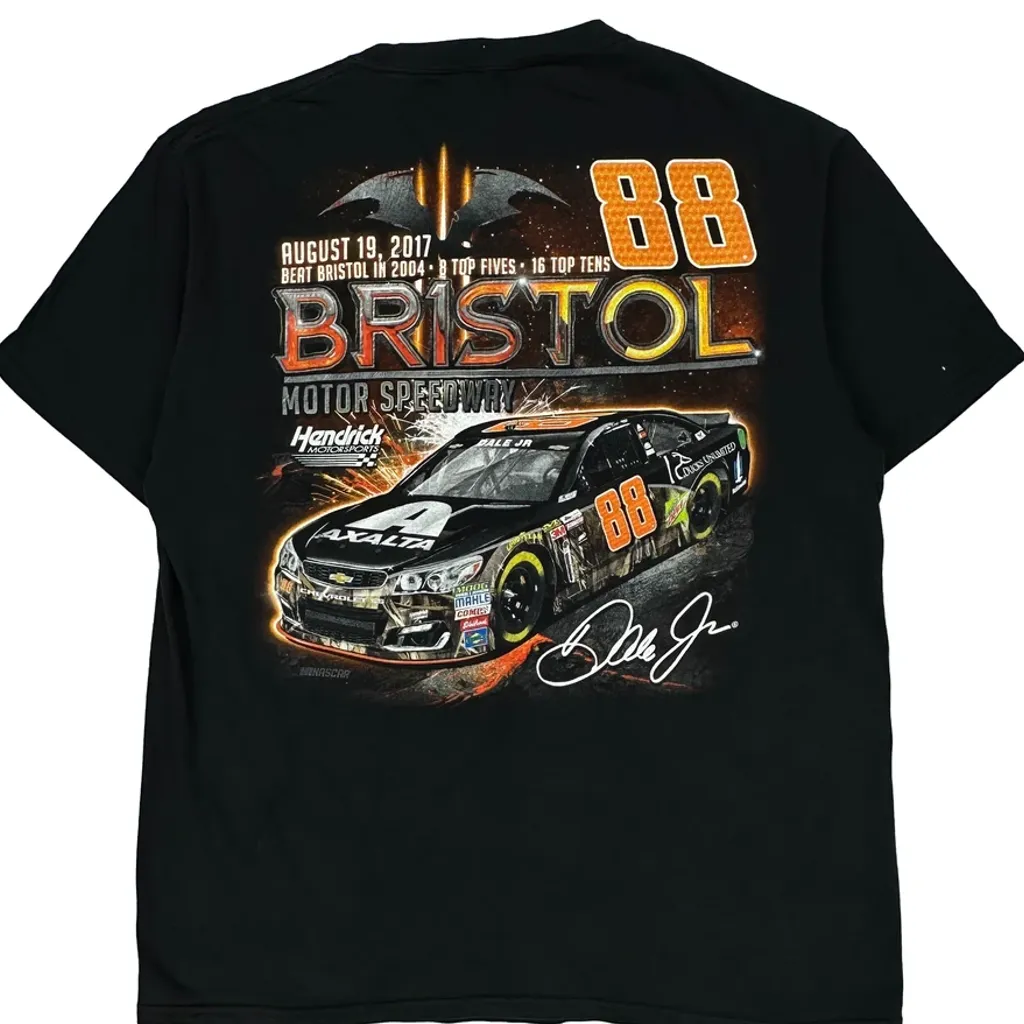 Nascar Hendrick Graphic T-Shirt - Large Black Cotton - Image 6