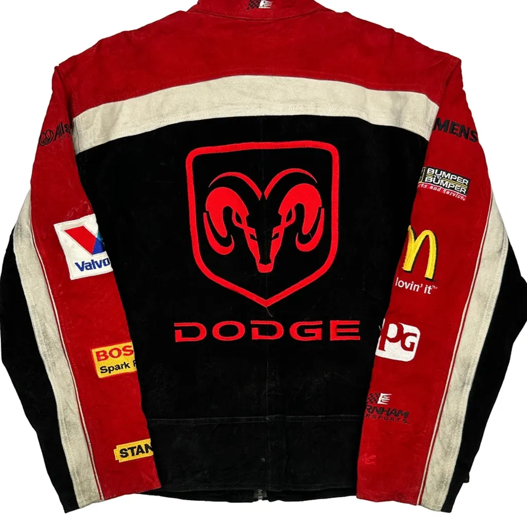 Nascar Nextel Cup Series Chase Authentics Nascar Leather Jacket - Medium Black Leather - Image 6