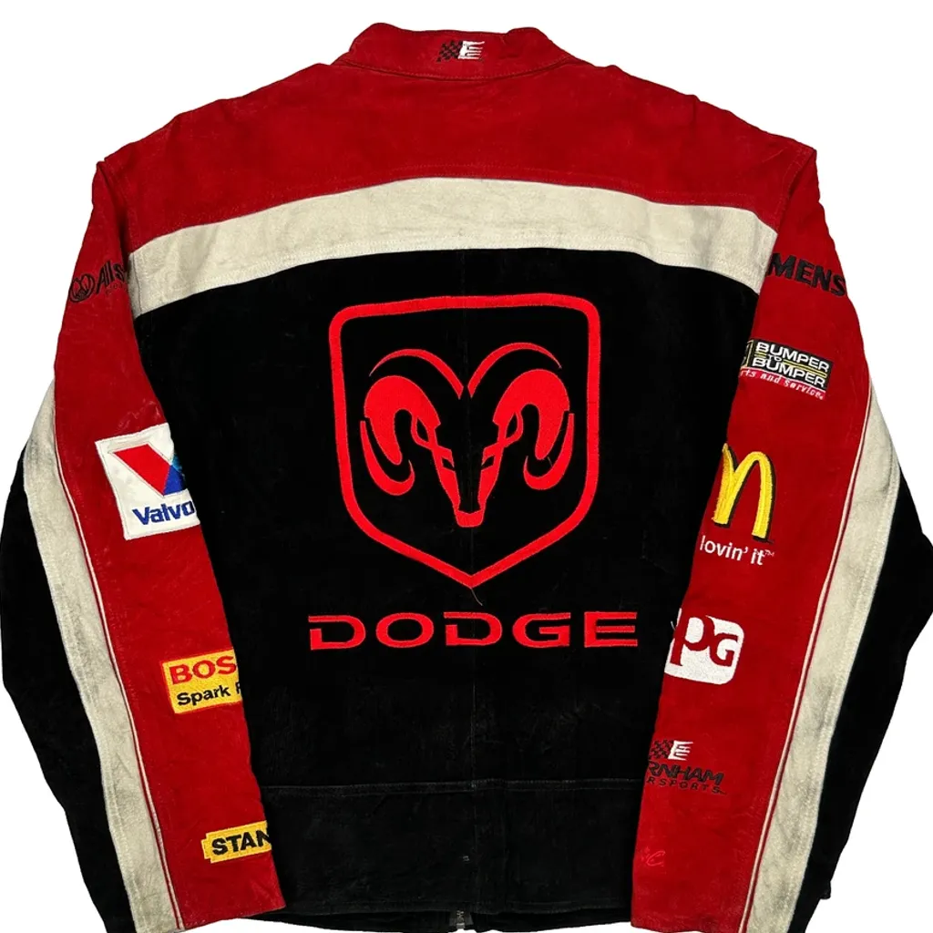 Nascar Nextel Cup Series Chase Authentics Nascar Leather Jacket - Medium Black Leather - Image 7