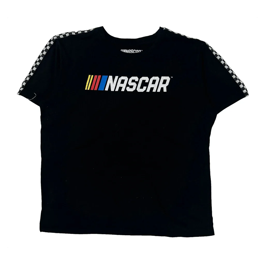 Nascar T-Shirt - Large Black Cotton Blend