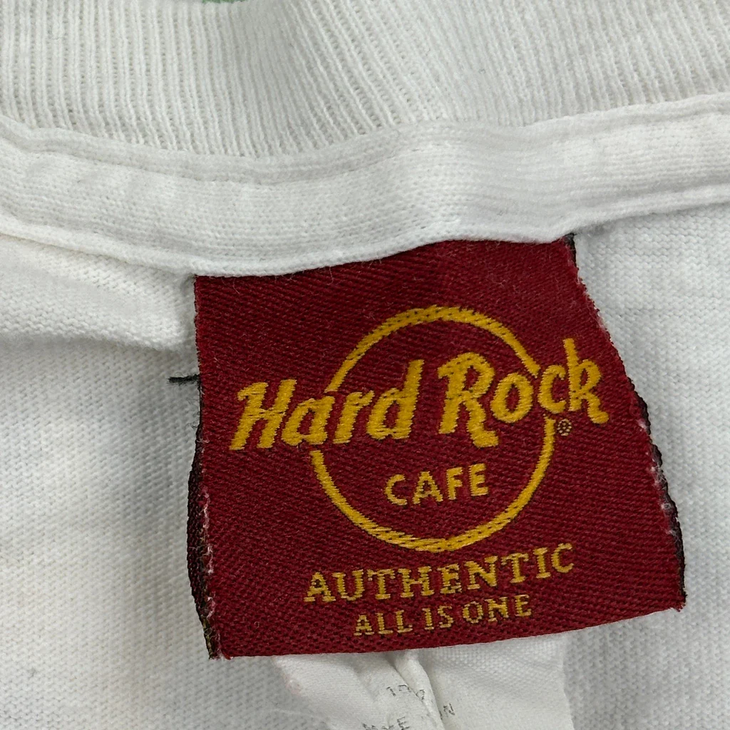 Nassau, Bahamas Hard Rock Cafe Graphic T-Shirt - XL White Cotton - Image 3