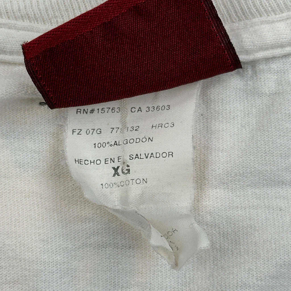 Nassau, Bahamas Hard Rock Cafe Graphic T-Shirt - XL White Cotton - Image 4