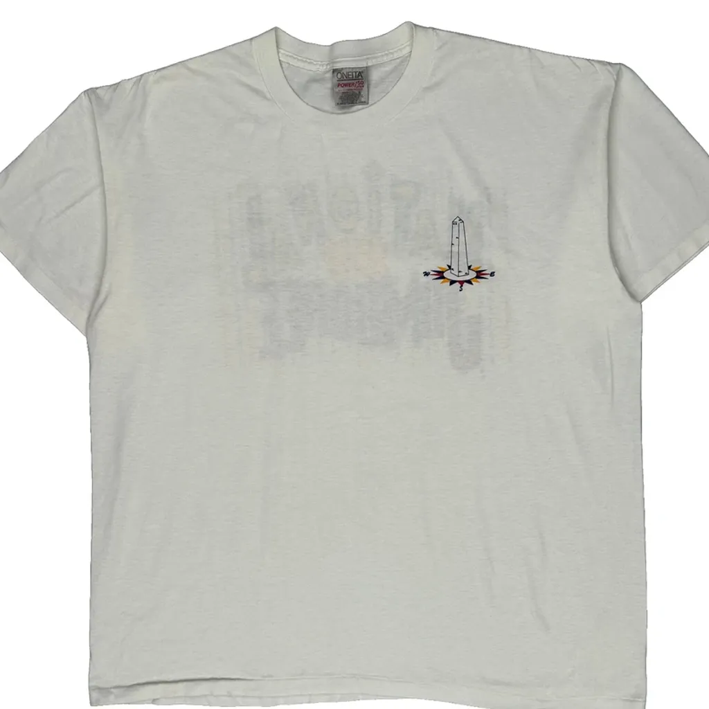 National Jamboree Oneita Graphic T-Shirt - XL White Cotton Blend - Image 4