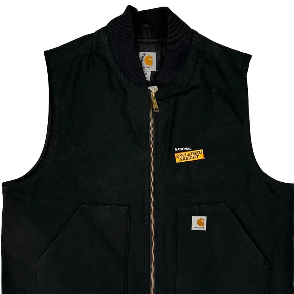 National Unclaimed Freight Carhartt Vest - XL Black Cotton - Image 4
