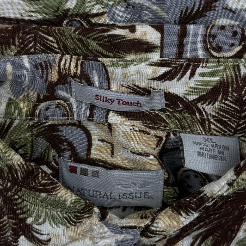 Natural Issue Graphic Hawaiian Shirt - XL Multicoloured Viscose - Image 3