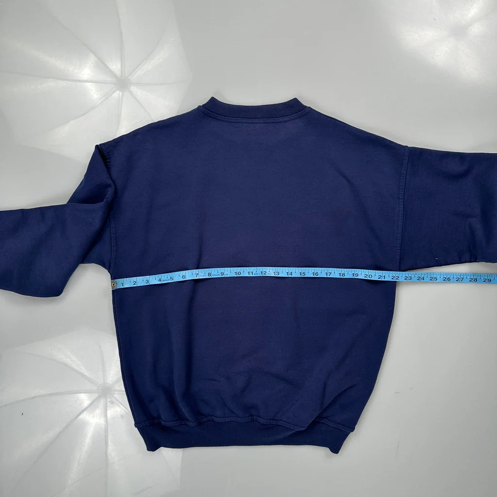 Nature'S Promise Northern Reflections Graphic Sweatshirt - Medium Blue Cotton - Image 3