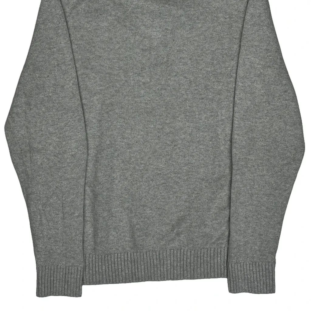 Nautica Striped 1/4 Zip - Medium Grey Cotton - Image 7