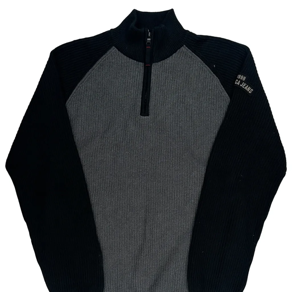 Nautica 1/4 Zip - XL Grey Cotton - Image 5