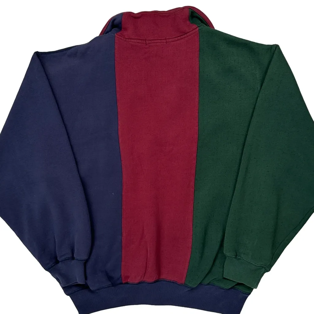 Nautica Colour Block 1/4 Zip - XL Multicoloured Cotton Blend - Image 6