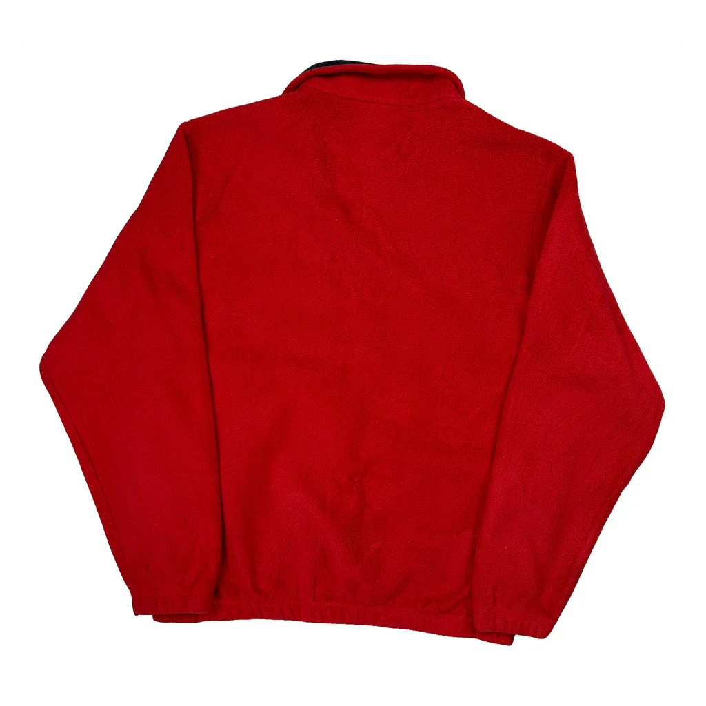 Nautica 1/4 Zip - Large Red Polyester - Image 2