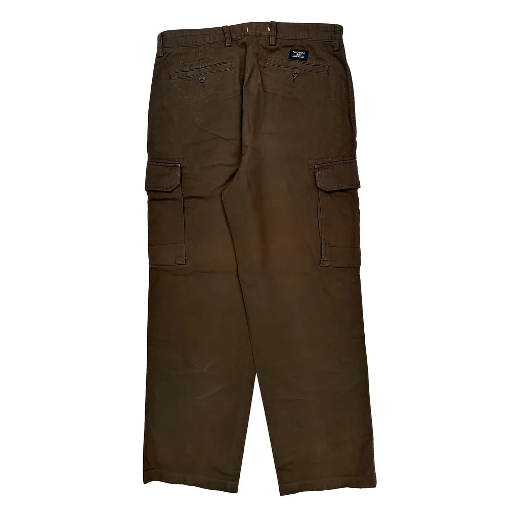Nautica Cargo Pants - 34W 31L Brown Cotton