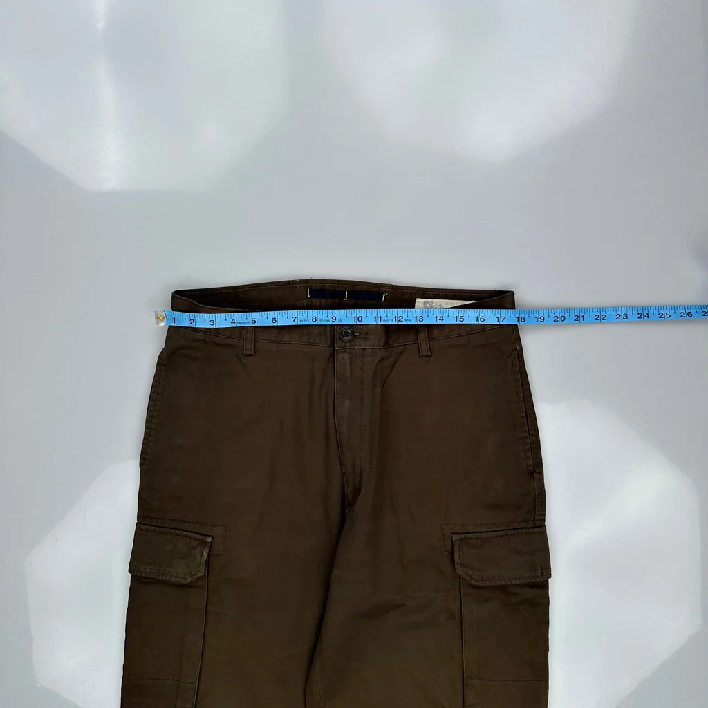 Nautica Cargo Pants - 34W 31L Brown Cotton - Image 3