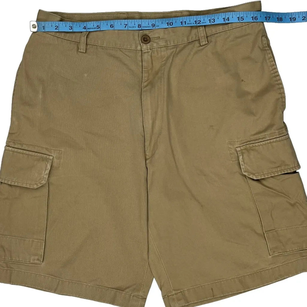 Nautica Cargo Shorts - 32W 9L Beige Cotton - Image 10