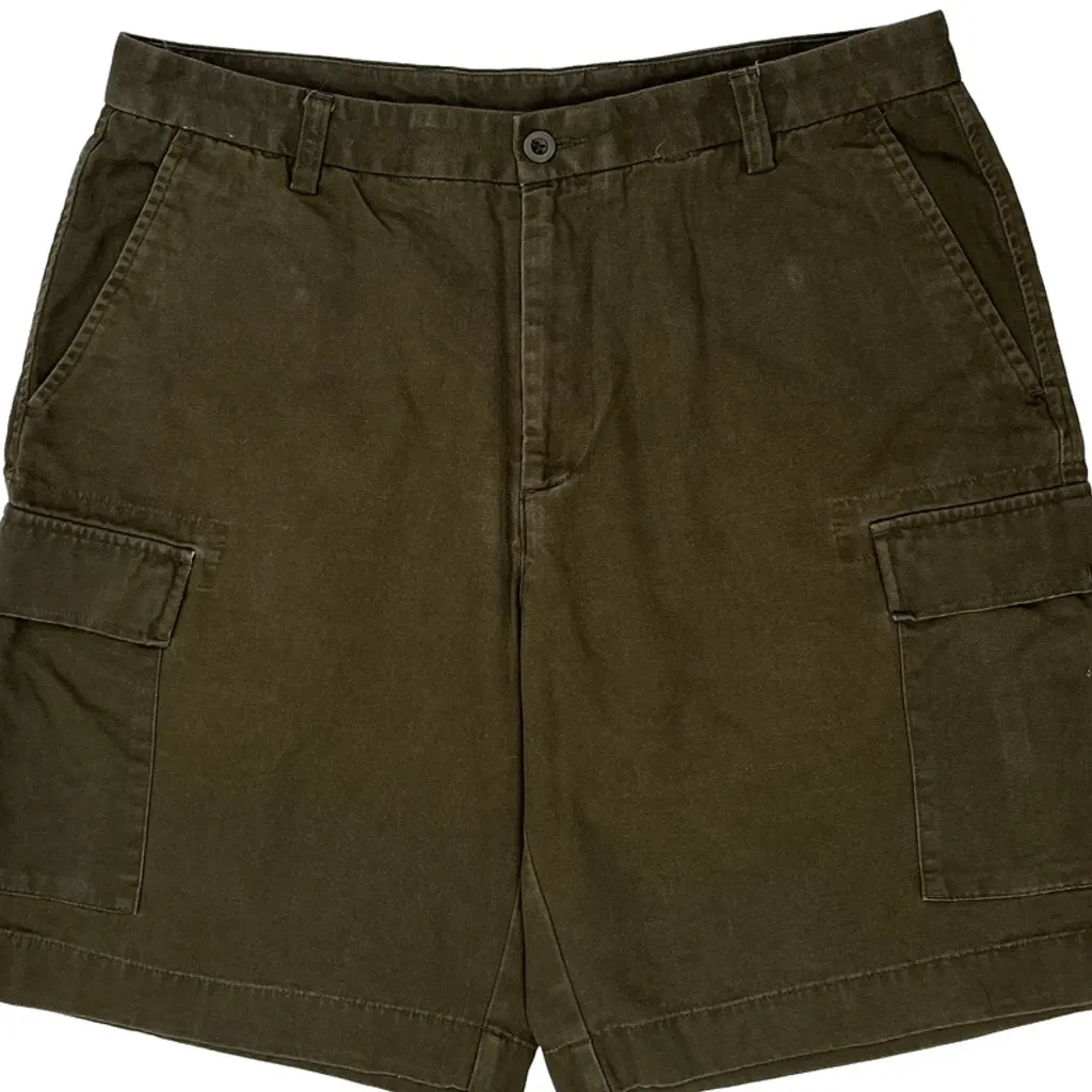 Nautica Cargo Shorts - 36W 9L Brown Cotton - Image 10