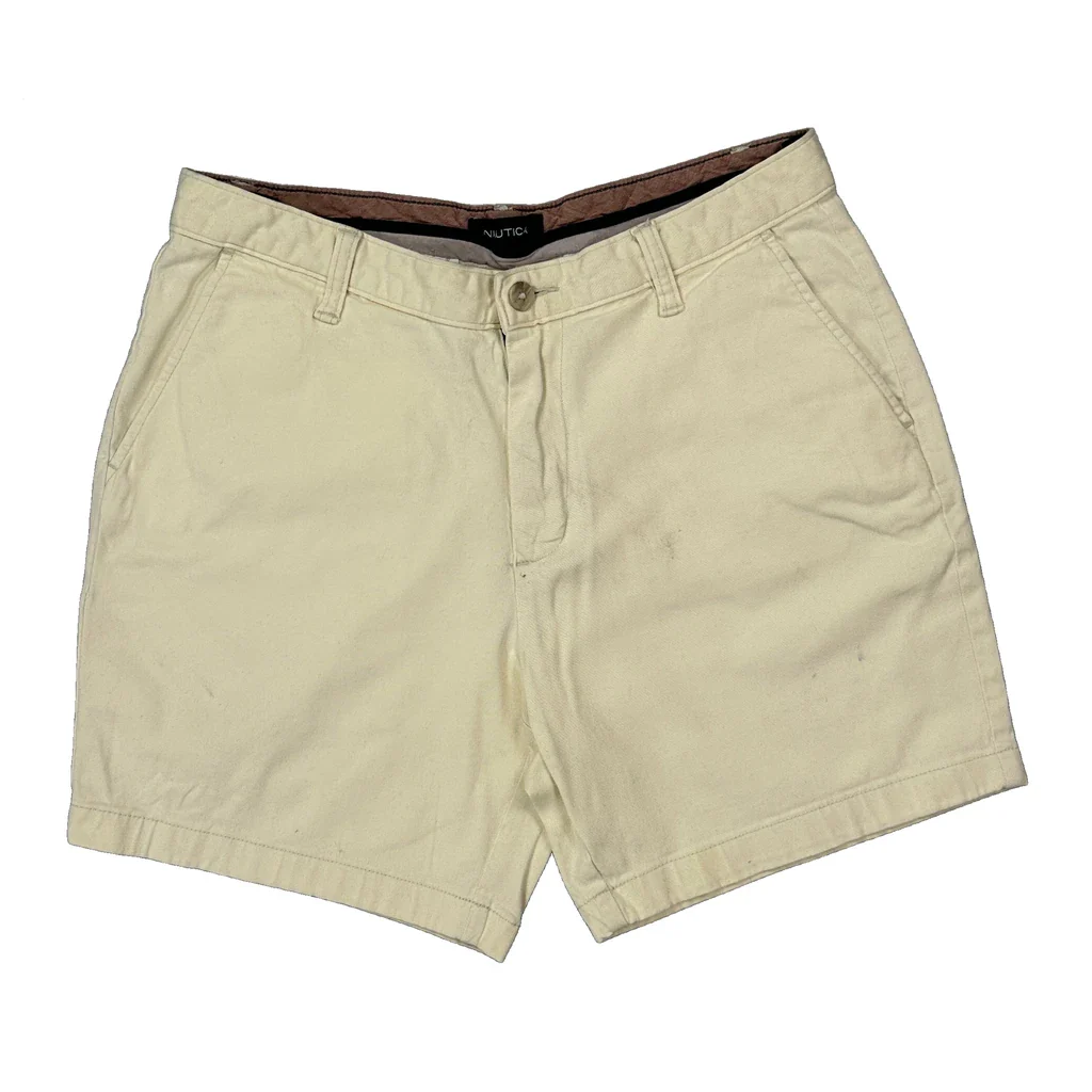 Nautica Chino Shorts - 30W 7L Beige Cotton - Image 2