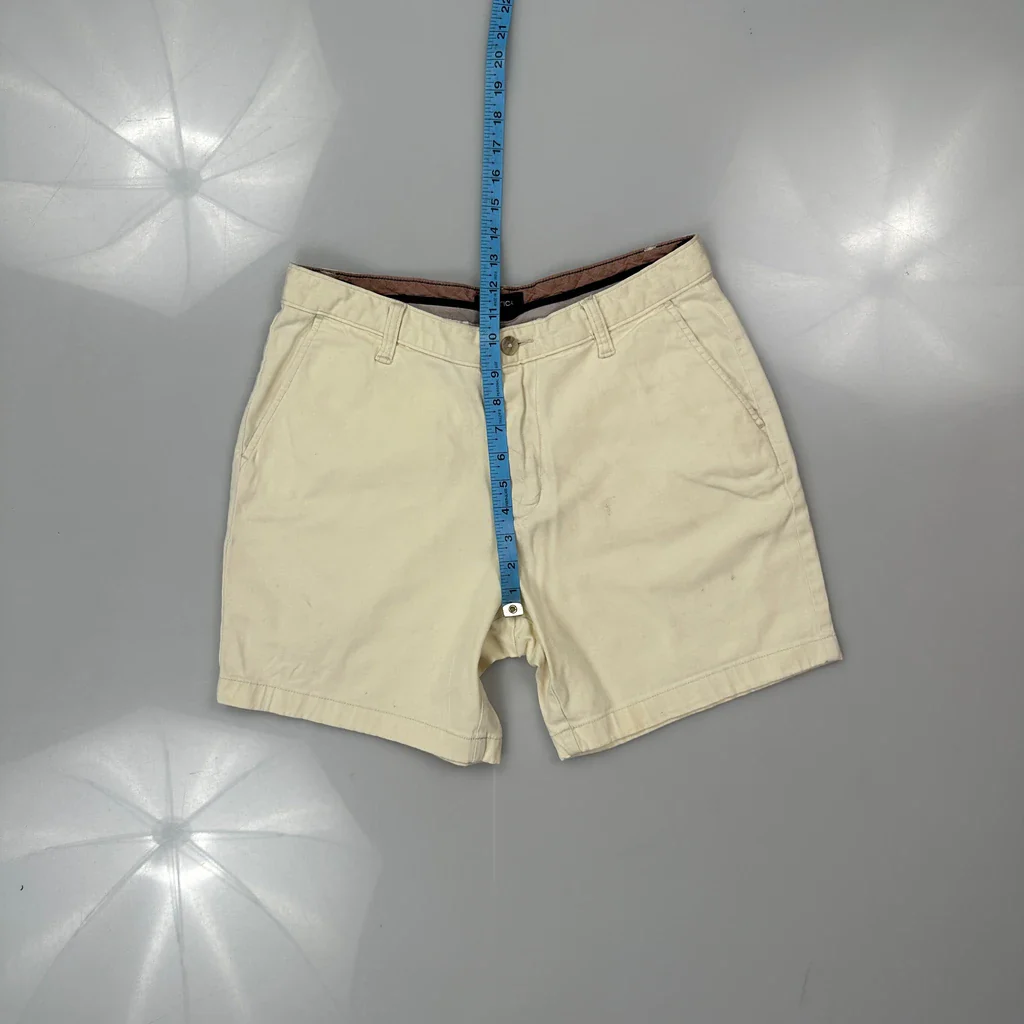 Nautica Chino Shorts - 30W 7L Beige Cotton - Image 4
