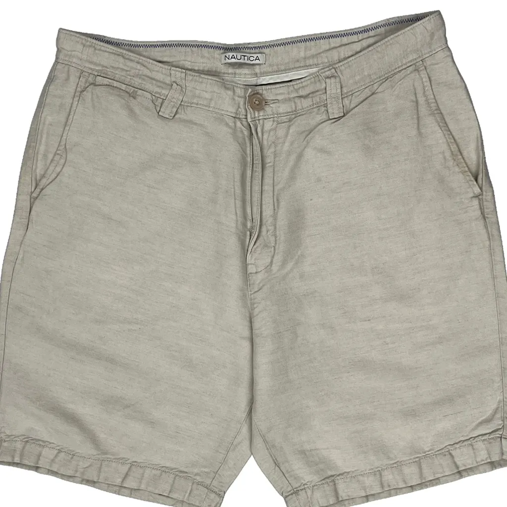Nautica Chino Shorts - 33W 8L Beige Linen Blend - Image 10