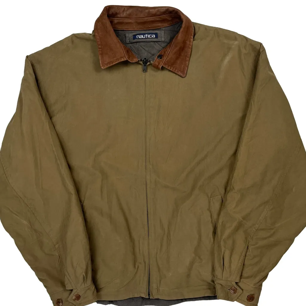 Nautica Harrington Jacket - 2XL Khaki Cotton - Image 5