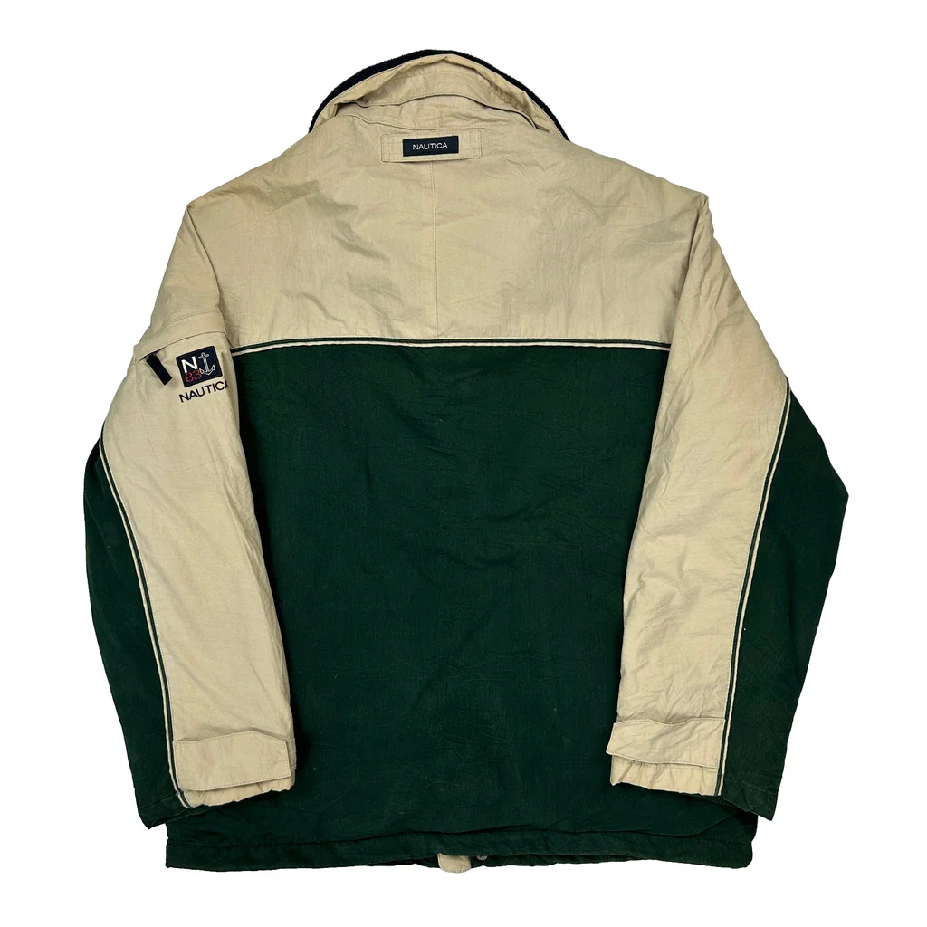 Nautica Jacket - Medium Beige Cotton Blend - Image 2
