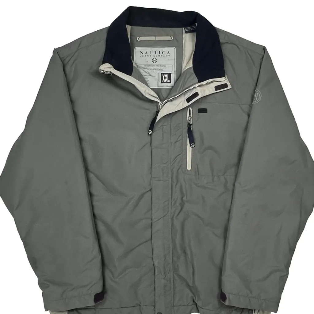 Nautica Jacket - 2XL Grey Nylon - Image 5