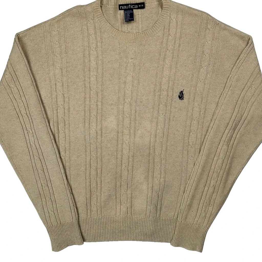 Nautica Jumper - Medium Beige Cotton Blend - Image 5