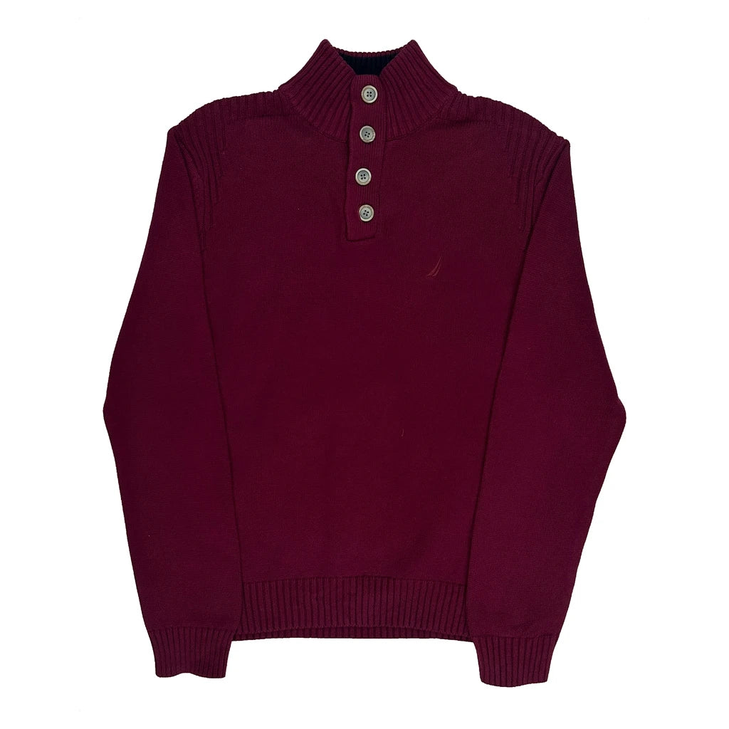 Nautica Jumper - Medium Burgundy Cotton