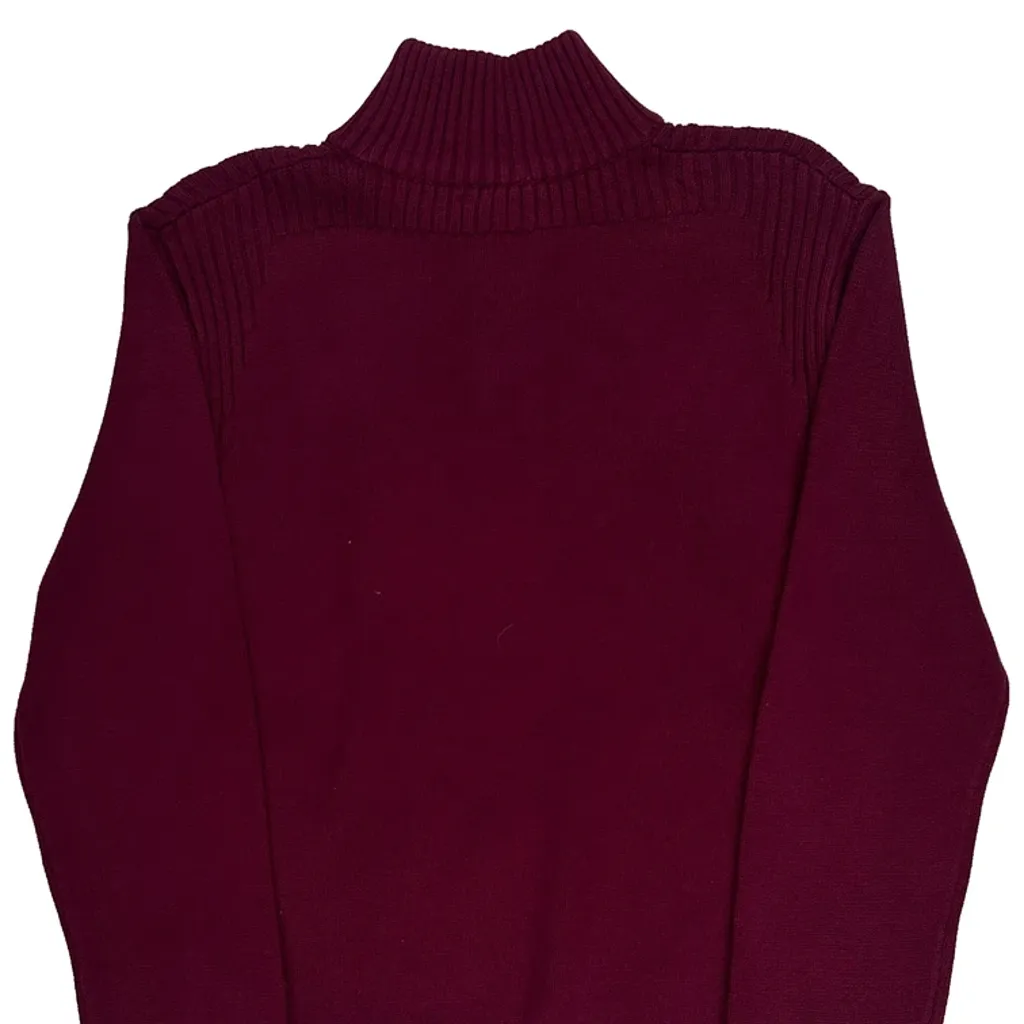 Nautica Jumper - Medium Burgundy Cotton - Image 6