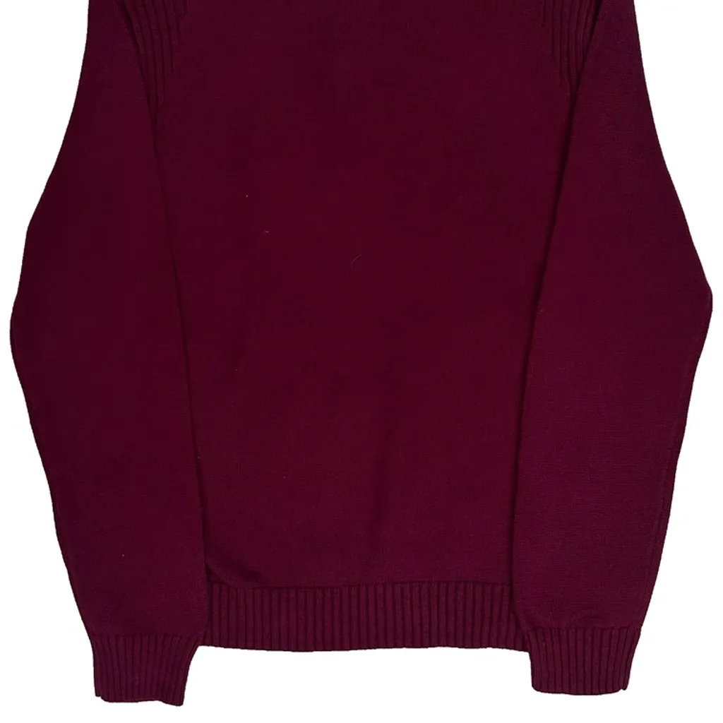 Nautica Jumper - Medium Burgundy Cotton - Image 7