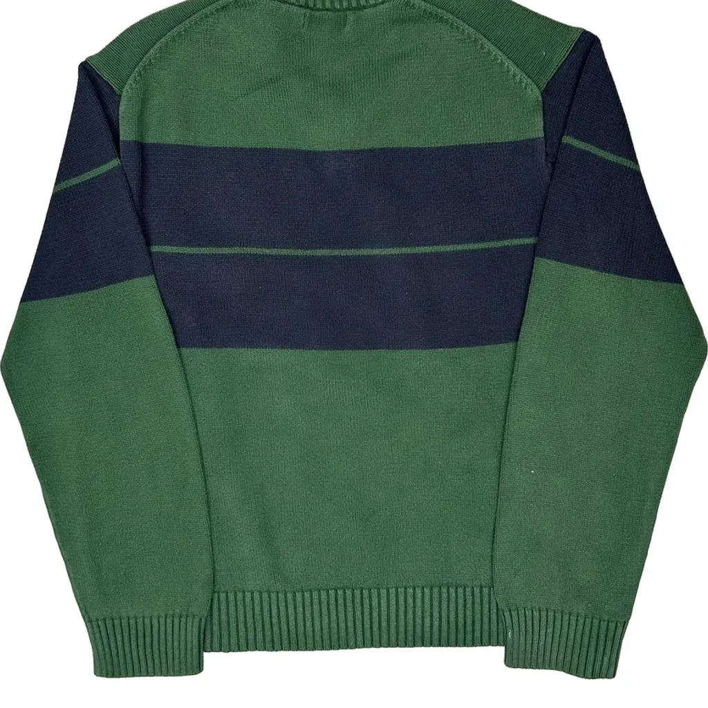 Nautica Striped Jumper - XL Green Cotton - Image 6