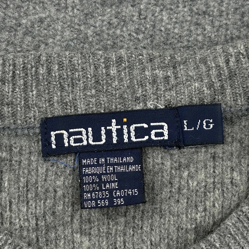 Nautica Jumper - Large Grey Wool - Image 3