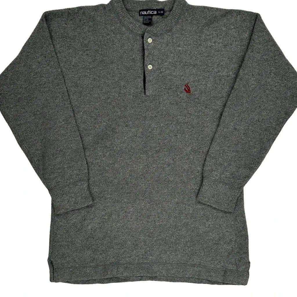 Nautica Jumper - Large Grey Wool - Image 4