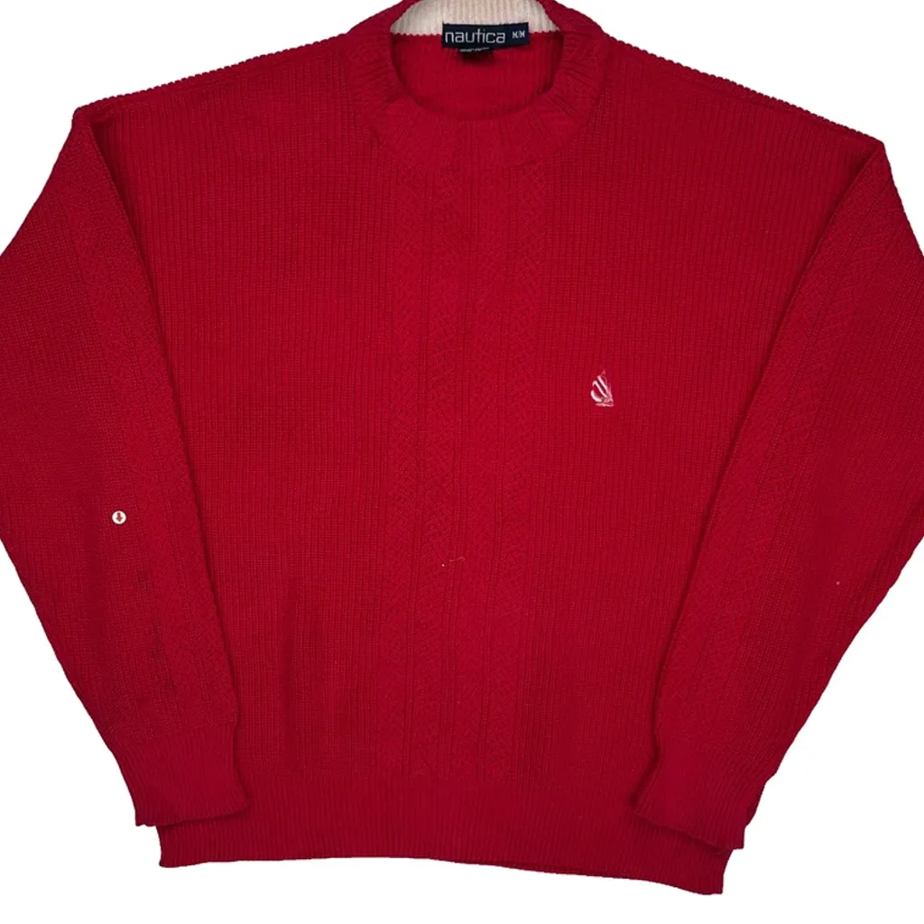 Nautica Jumper - Medium Red Cotton - Image 6