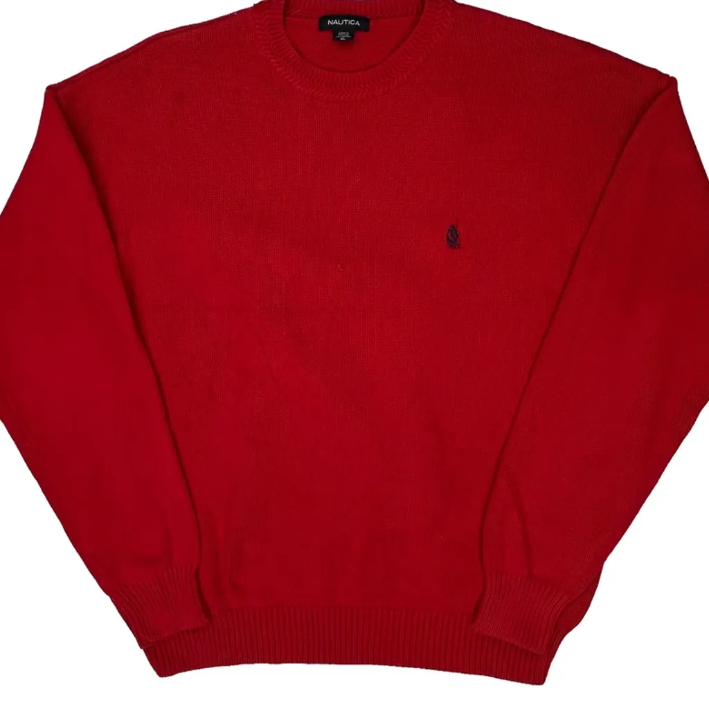 Nautica Jumper - XL Red Cotton - Image 4