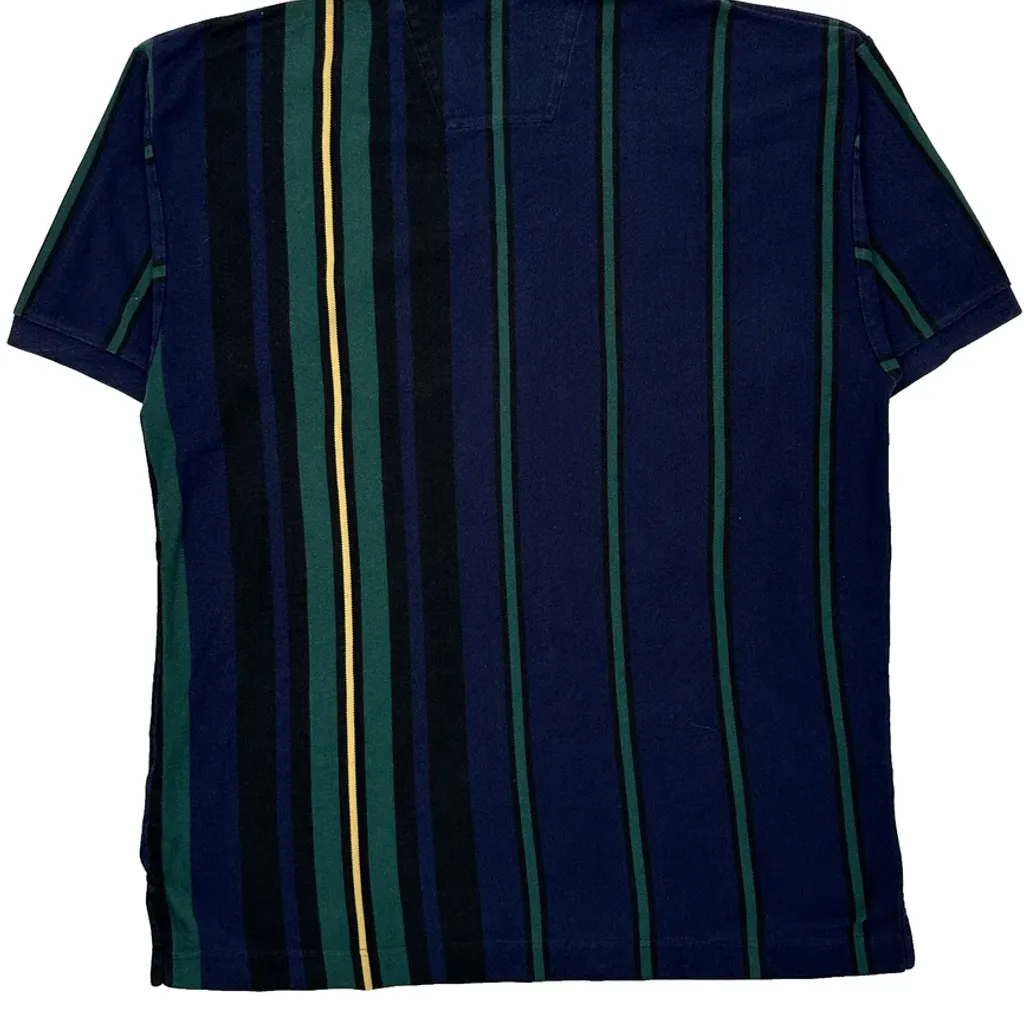 Nautica Striped Polo Shirt - XL Blue Cotton - Image 7