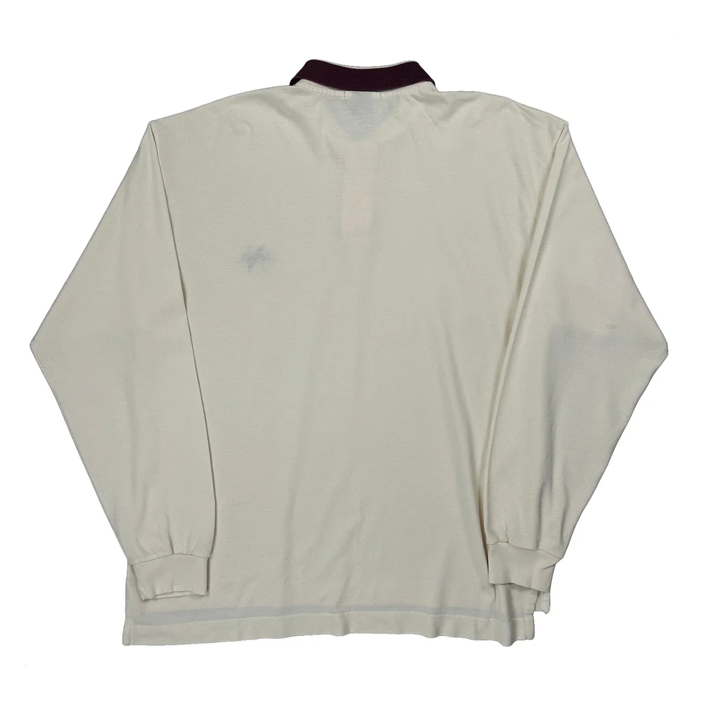 Nautica Polo Shirt - XL Cream Cotton - Image 2