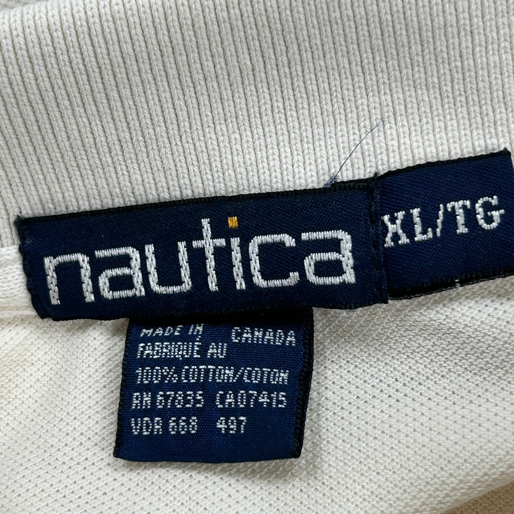 Nautica Polo Shirt - XL Cream Cotton - Image 3