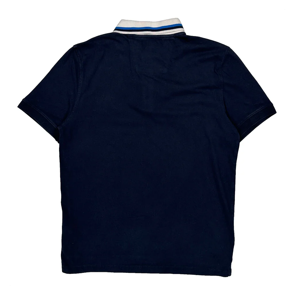 Nautica Polo Shirt - Large Navy Cotton - Image 2