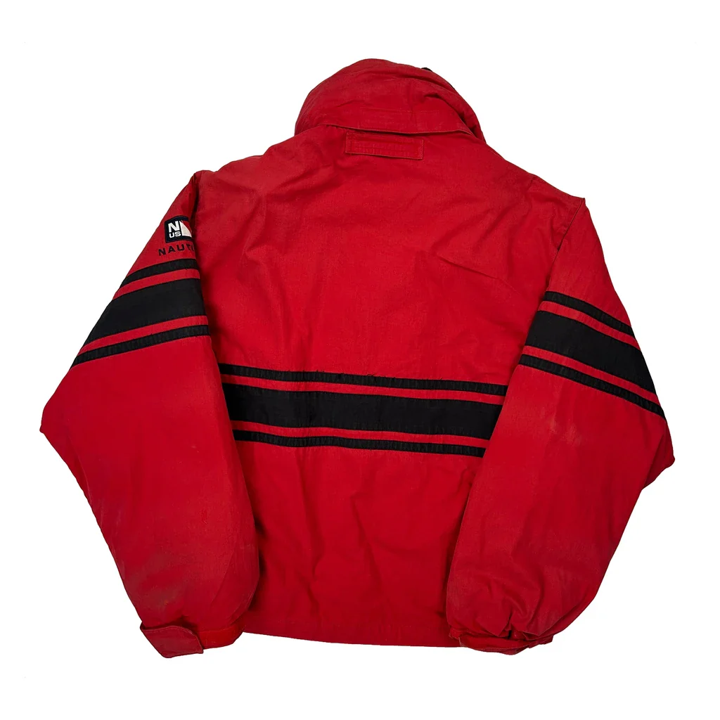 Nautica Spellout Puffer - Medium Red Cotton - Image 2