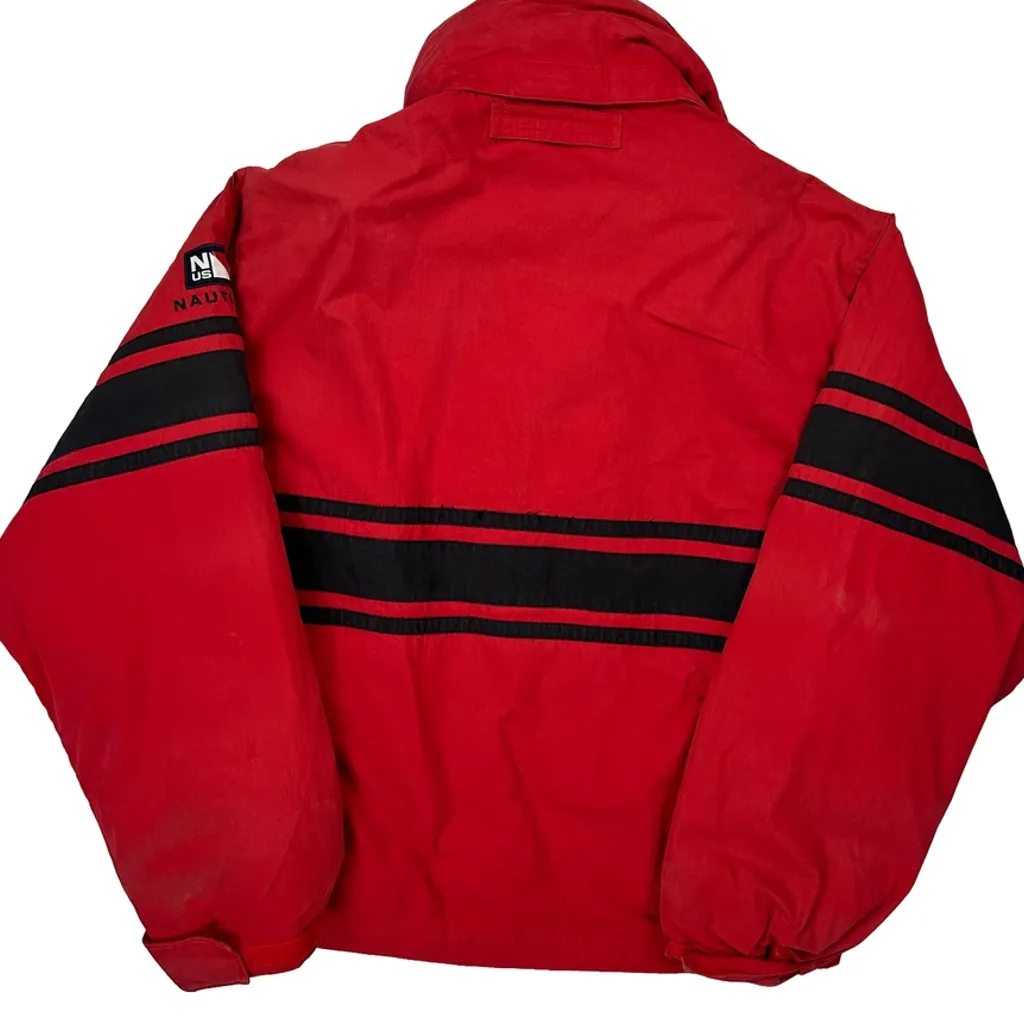 Nautica Spellout Puffer - Medium Red Cotton - Image 6