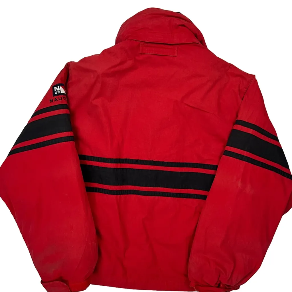 Nautica Spellout Puffer - Medium Red Cotton - Image 7